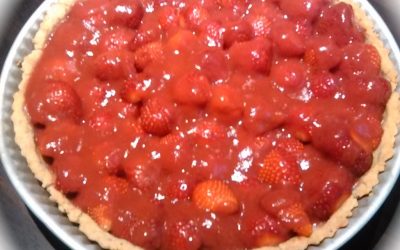 Tarte aux fraises sans gluten et sans lactose